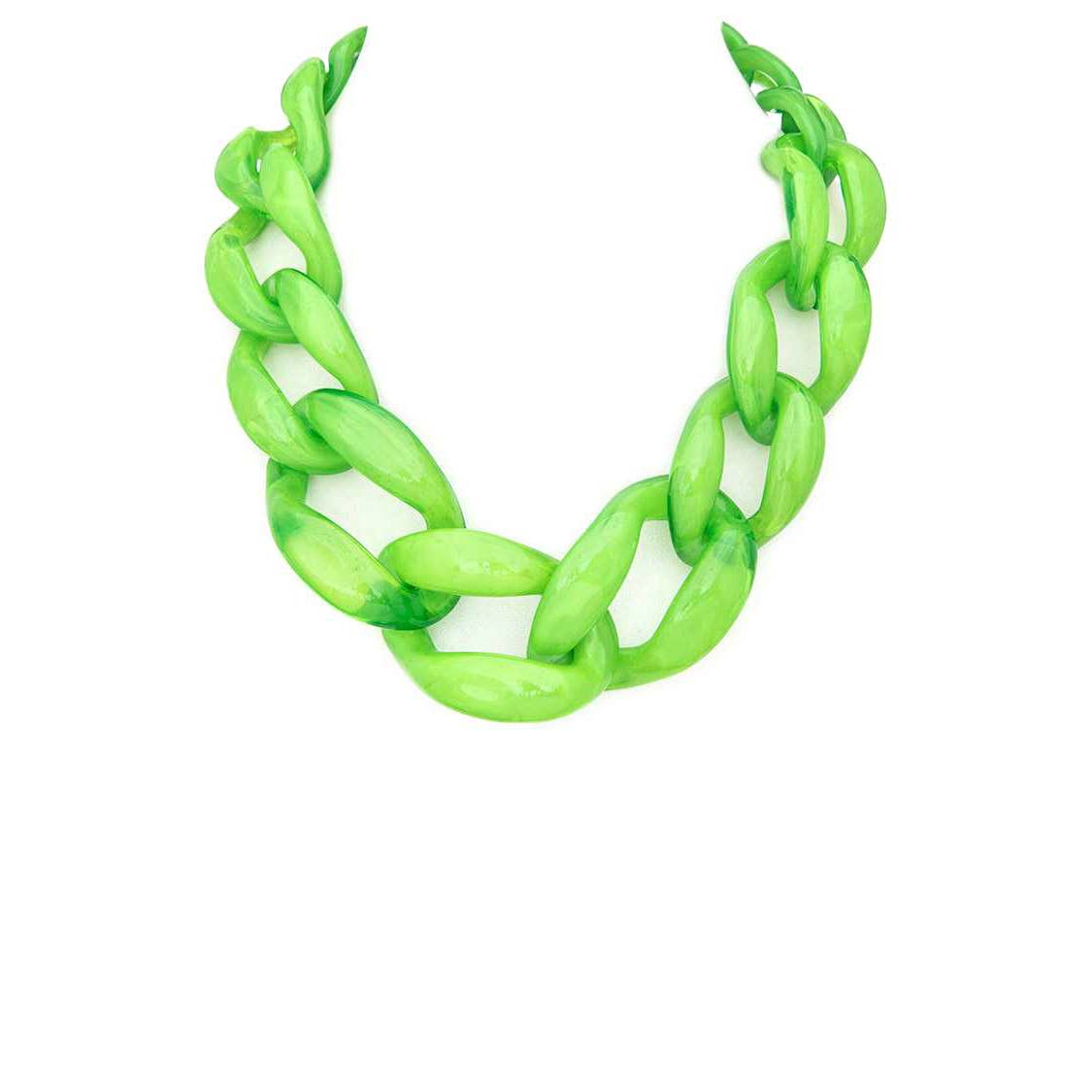 Artini Accessories - Wholesale Link & Chain Necklace - Oversize Resin Link Statement Necklace1