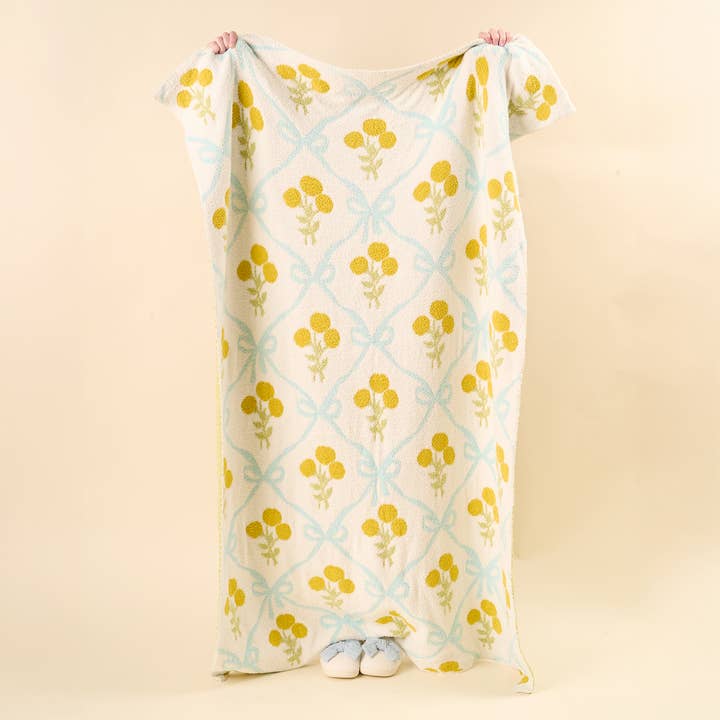 Cozy Dreams Luxe Blanket-Marigold Lane Blue for wholesale by The Darling Effect