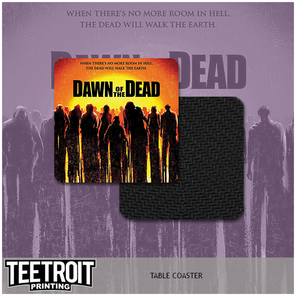 Teetroit Printing LLC - Wholesale Onderzetters - Horror tafelonderzetters per set van 20, zelf designs kiezen4