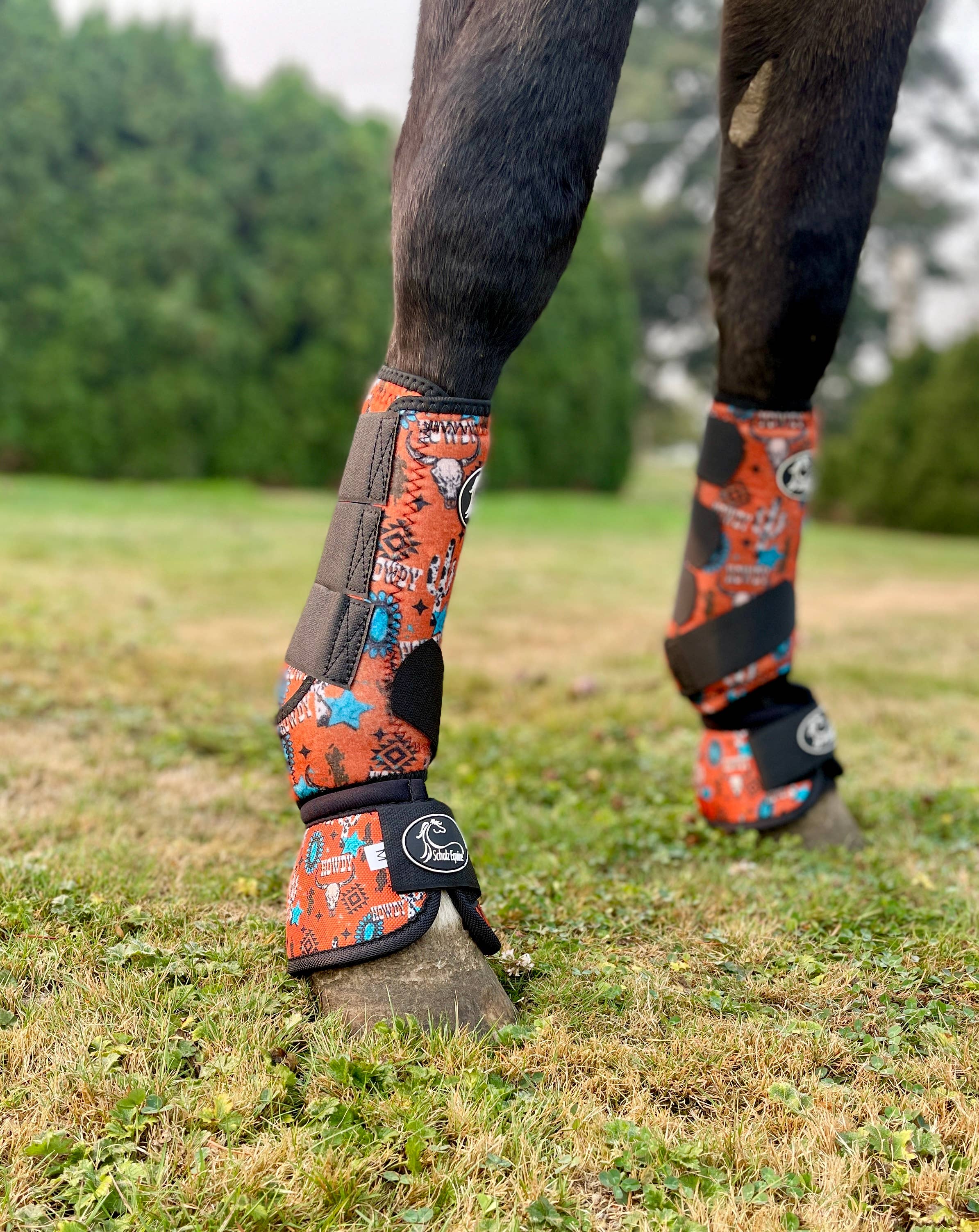 Schulz Equine – wholesale Ridutrustning – Schulz Equine bell boots med livfulla mönster21