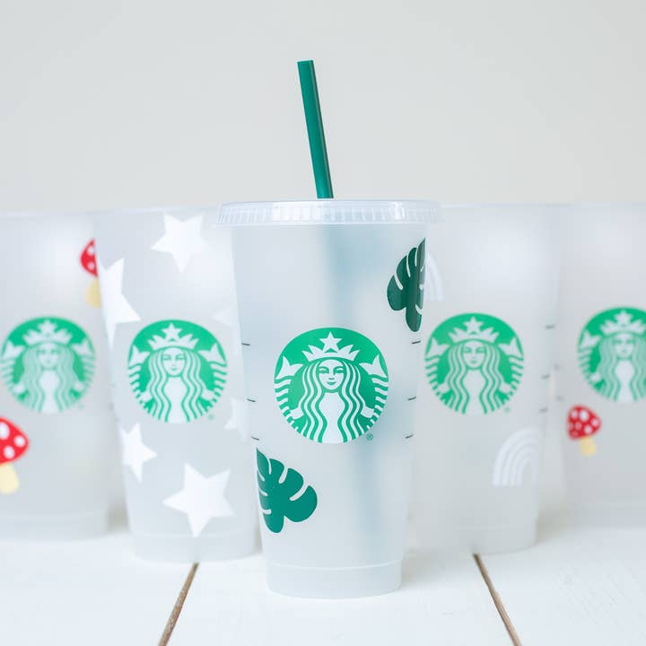 Monstera Leaves Starbucks Cup for wholesale by Made by Victoria K