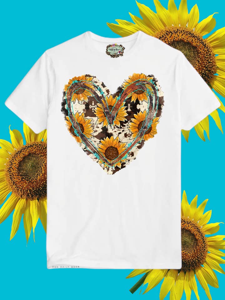 Sunflower Best Selling Graphic Tee for wholesale by Annie + Abby Wholesale