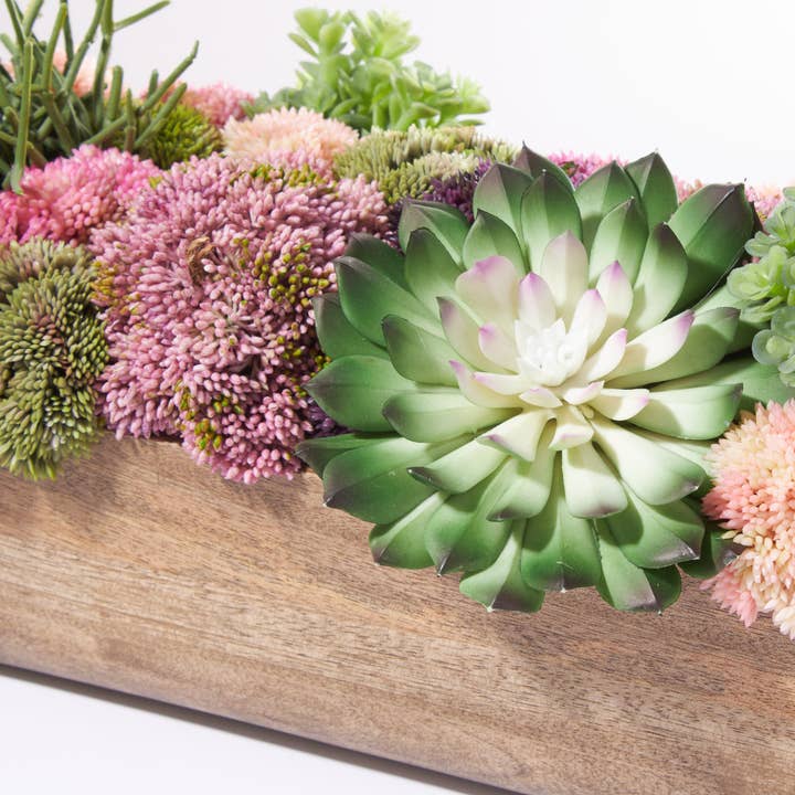 Fauxever Florals - Wholesale Artificial Flowers - Wooden Trough Sedum5