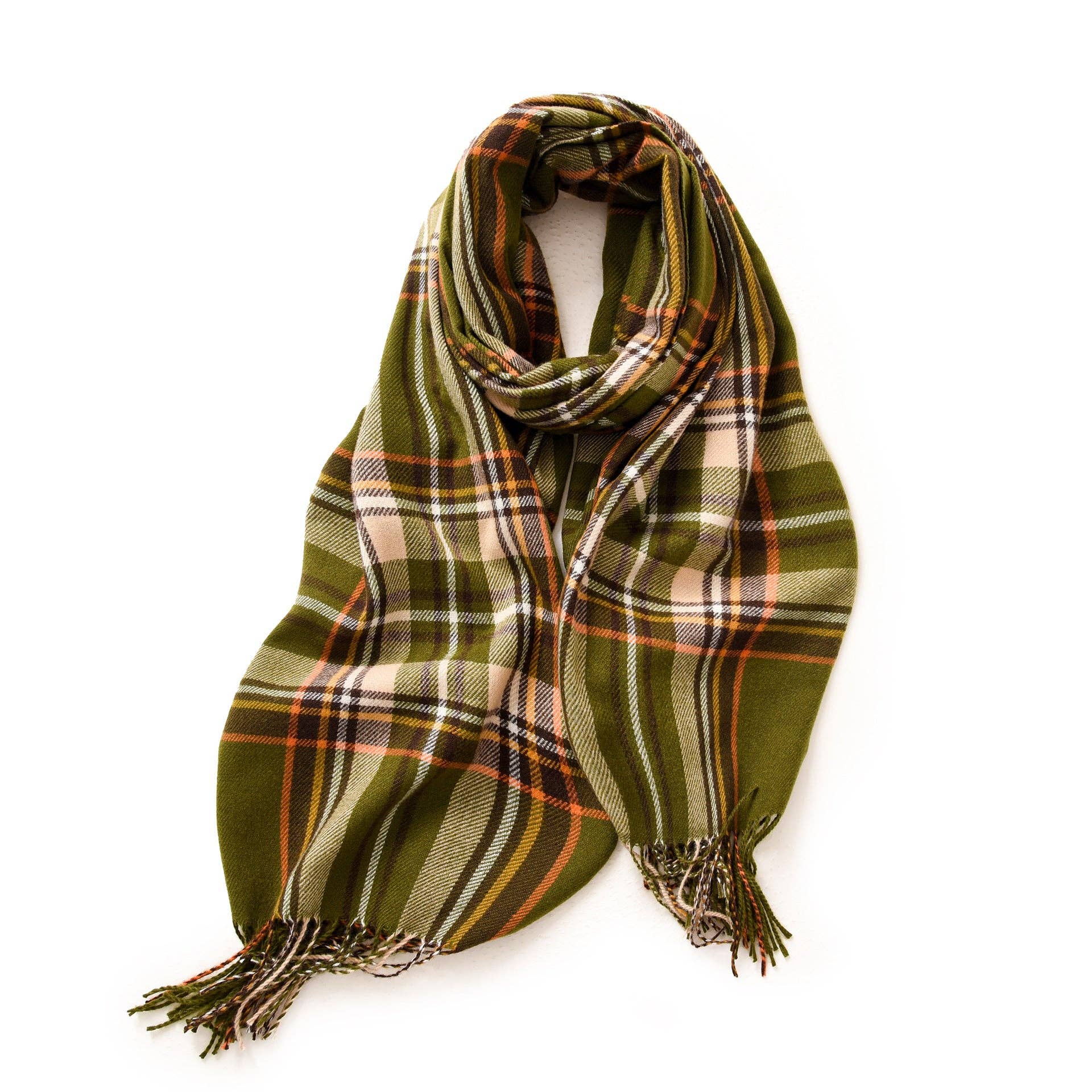 alberalkirk - Wholesale Scarf - Women's - Classic Plaid Fringe Scarf  M5A2284