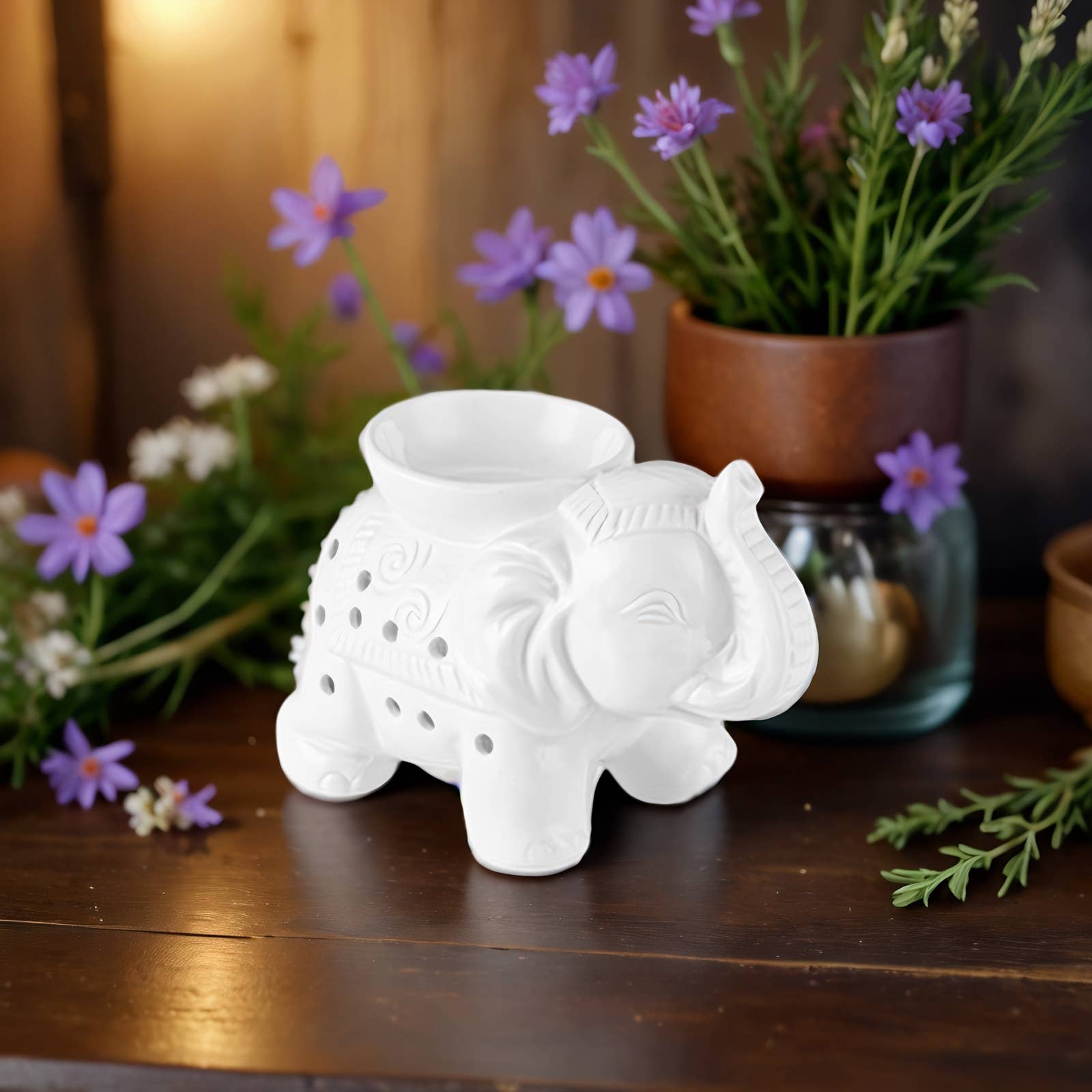 Zen'Arôme - Wholesale Oil Warmer - Tandor white ceramic wax warmer for scented melts18