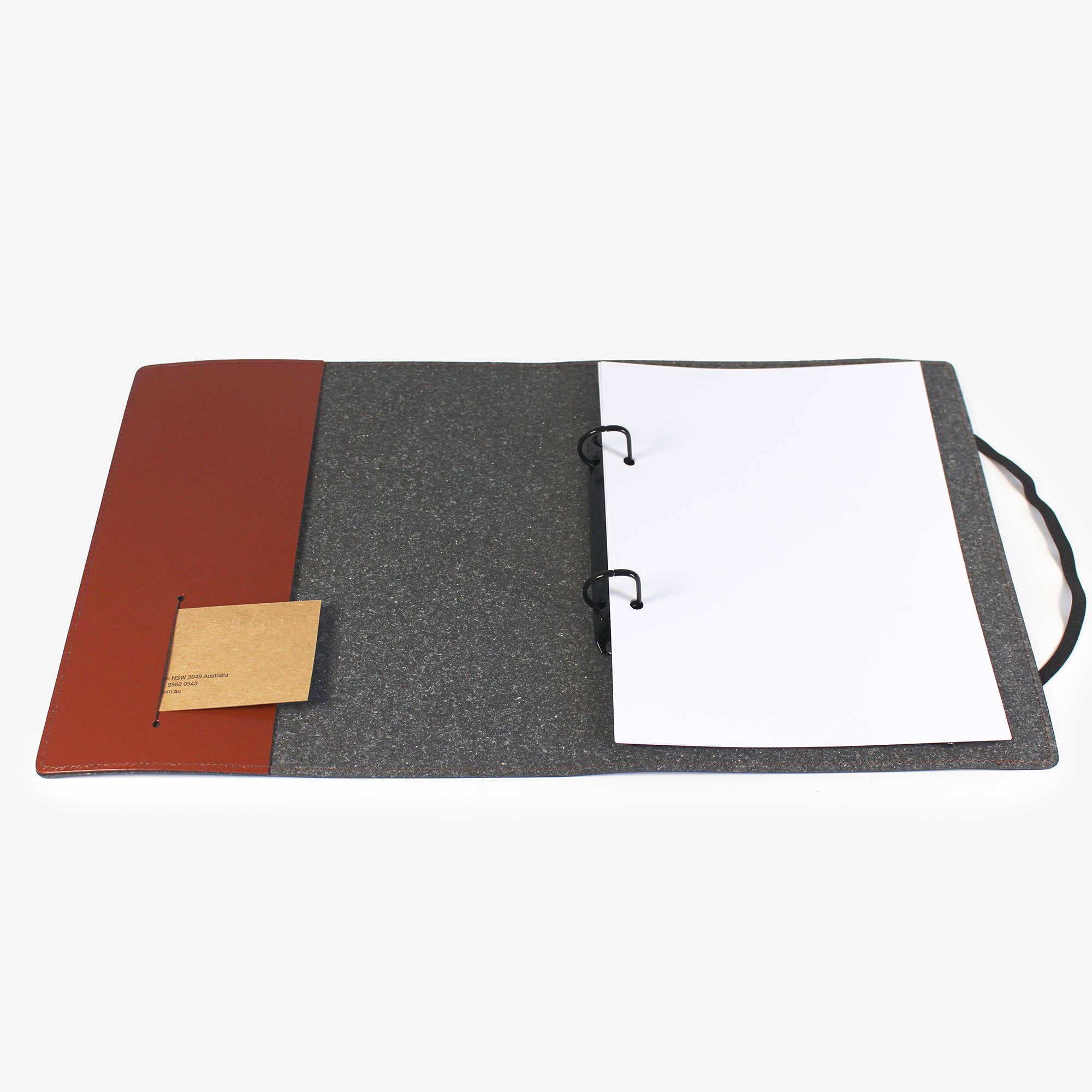 Corban & Blair - Vente Classeurs - Classeur à anneaux A5 en cuir écologique5