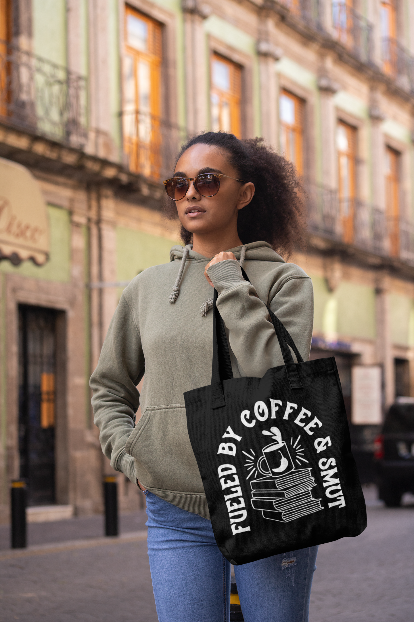 Wickedly Divine Shop - Wholesale Tote Bag - Women's - Bookish Bag, Fueled by Coffee and Smut1