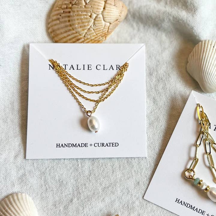 Natalie Clare Collections - Wholesale Beaded/Pearl Necklace - Dainty Pearl Necklace2