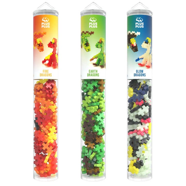 Tubes Dragons 100 Pcs - PLUS PLUS pour la vente par Kontiki