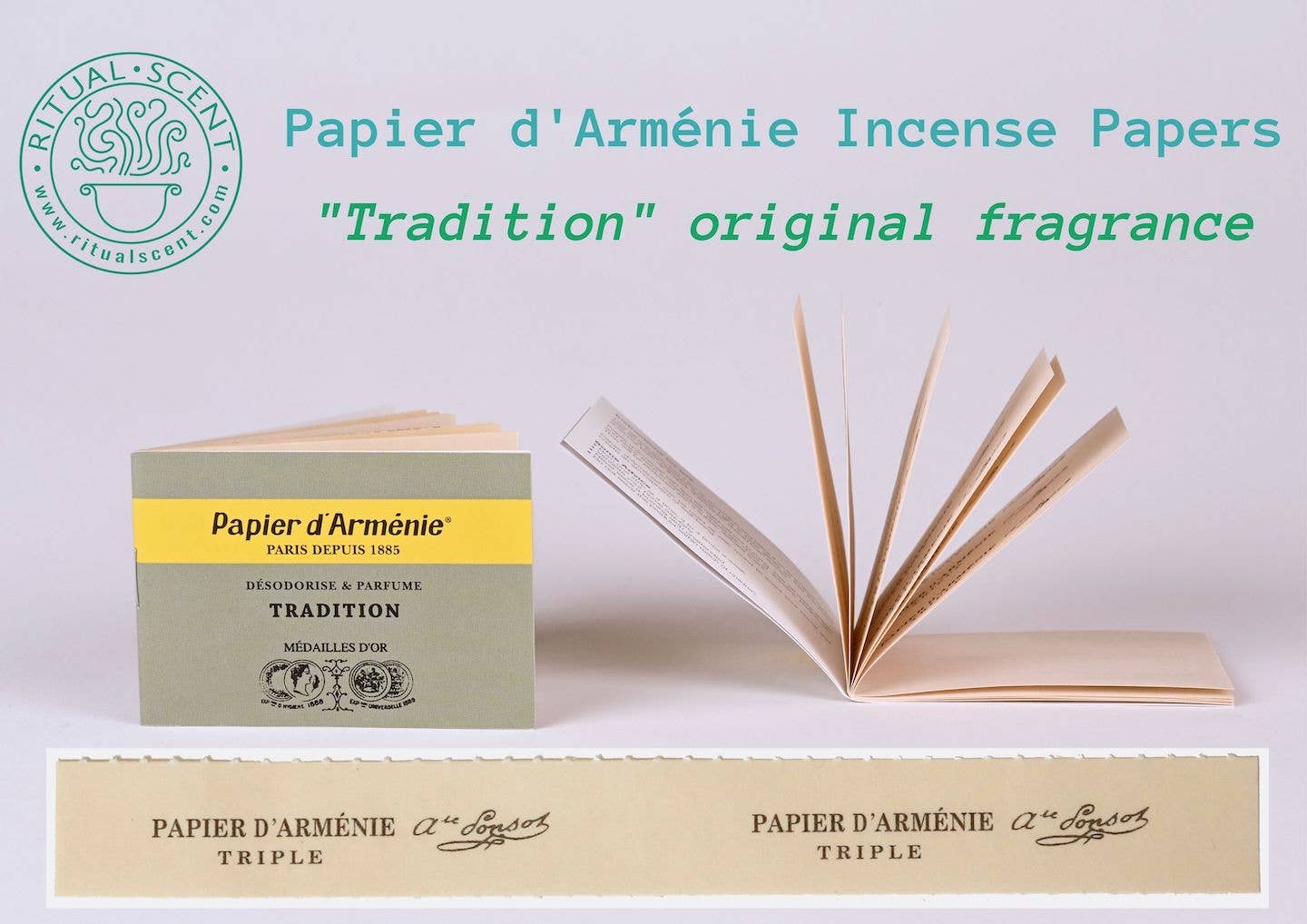 Ritual Scent – Großhandel Räucherwerk – Papier d'Arménie französische Räucherpapiere – Duft „Tradition“3