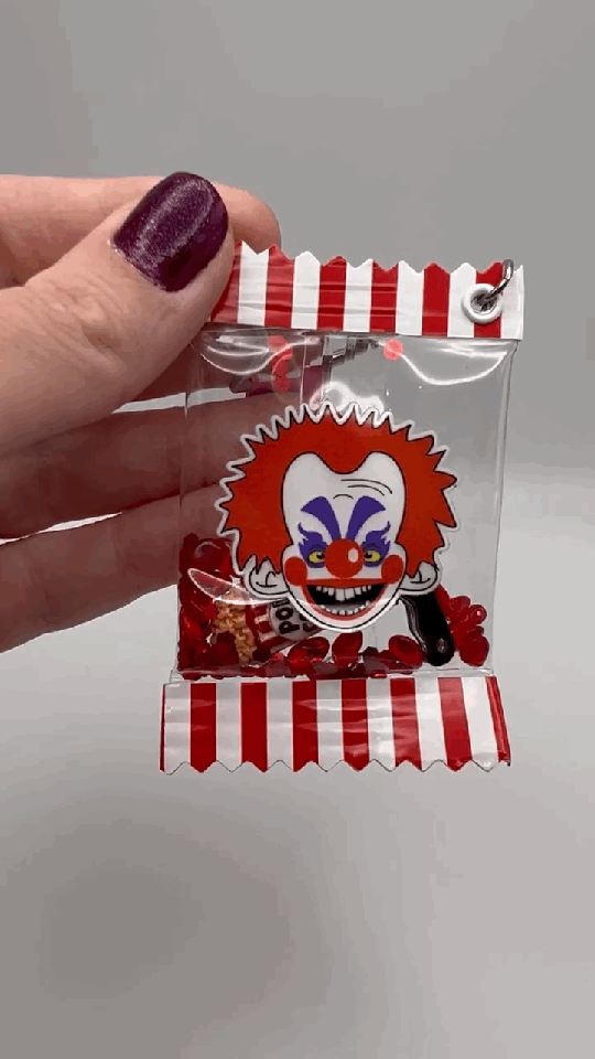 Geekish Gifts - Wholesale Keychain - Unisex - Killer Klowns from Outer Space Shaker Keychain1