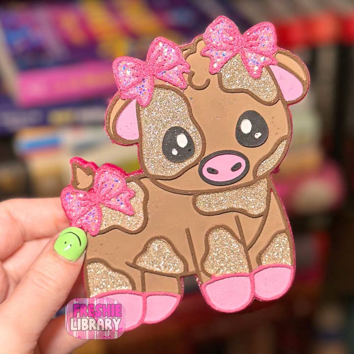 Ambientador de Carro com Laços Adorável Vaca por atacado de The Freshie Library