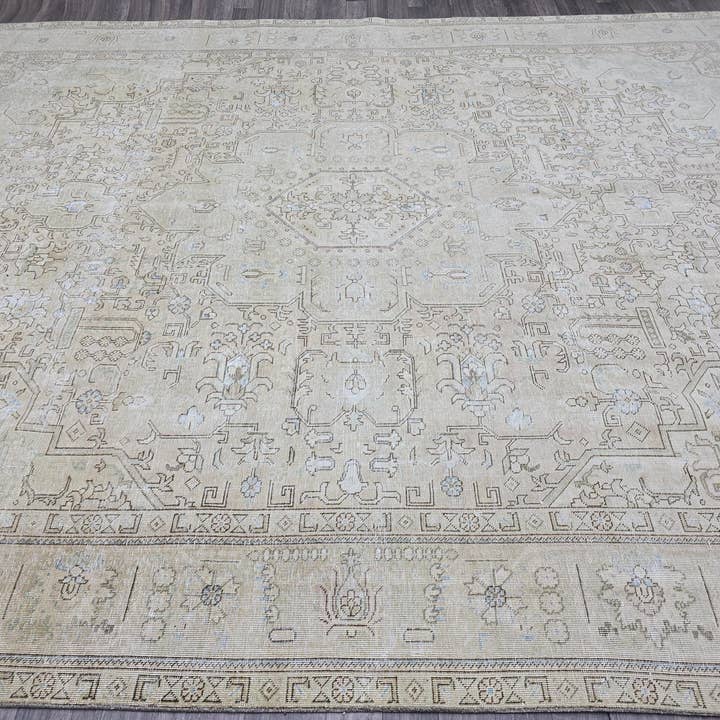 MesopotamiaRugs - Wholesale Area Rug - Large Persian Rug 10x12 Vintage Medallion Neutral Area Rug Living Room Decor4
