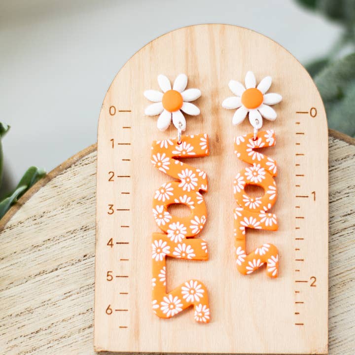 EJ Clay Co - Wholesale Dangle Earrings - VOLS Daisy Collection