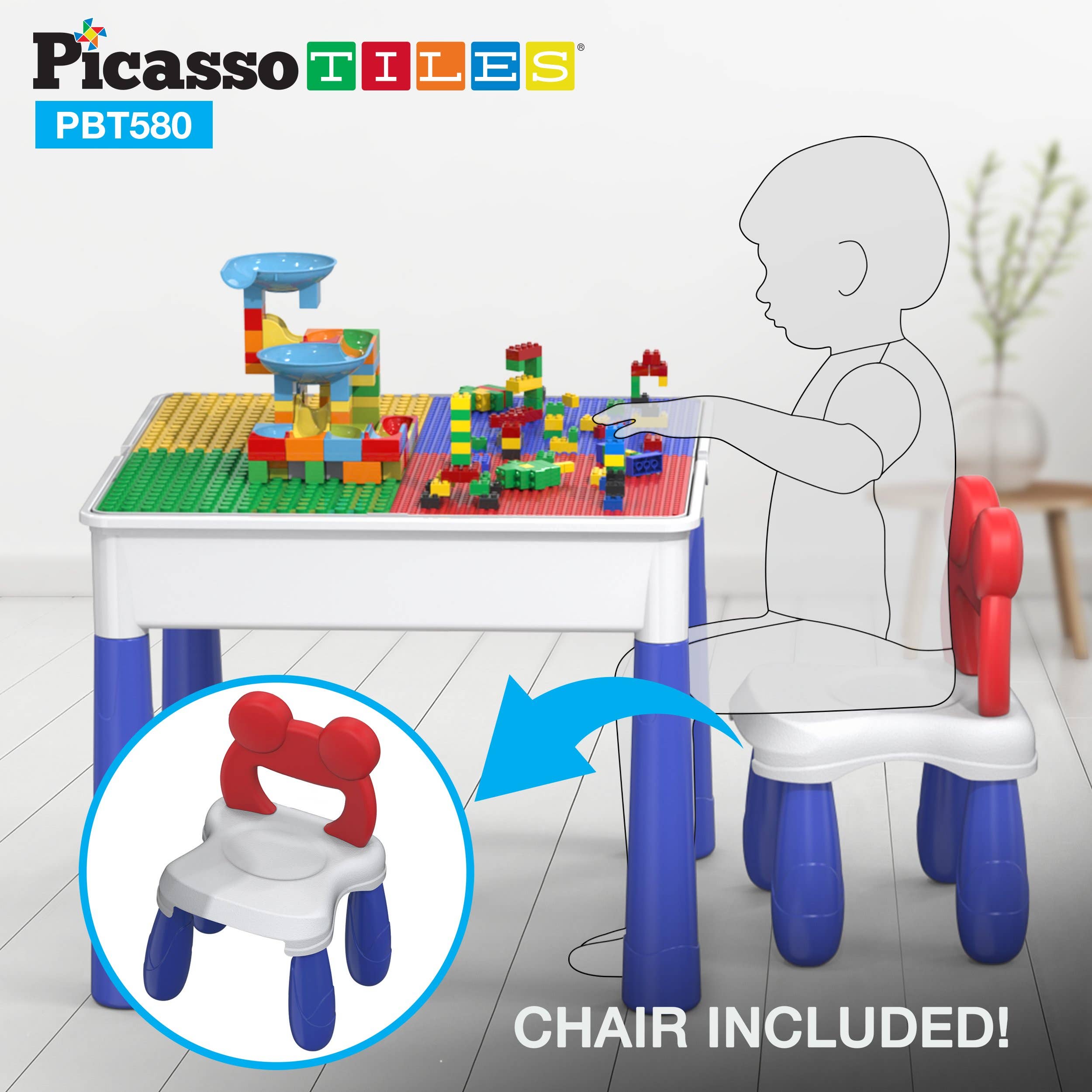 PicassoTiles - Wholesale Toy Set - Kids - PicassoTiles Large All-in-One Activity Center7