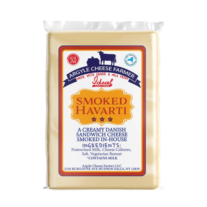 Argyle Cheese Farmer Smoked Havarti 8 oz. Piece for wholesale by Argyle Cheese Farmer