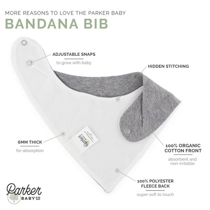 Parker Baby Co. - Vendita all'ingrosso Bavaglini a bandana - Set bavaglini Basics Bandana (confezione da 8)8