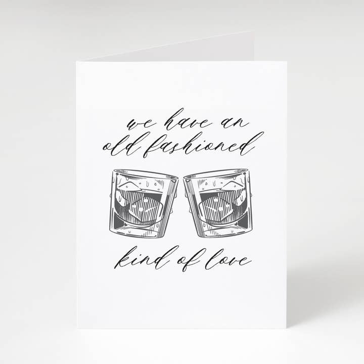 We have an old fashioned kind of love Card for wholesale by Sassper Goods
