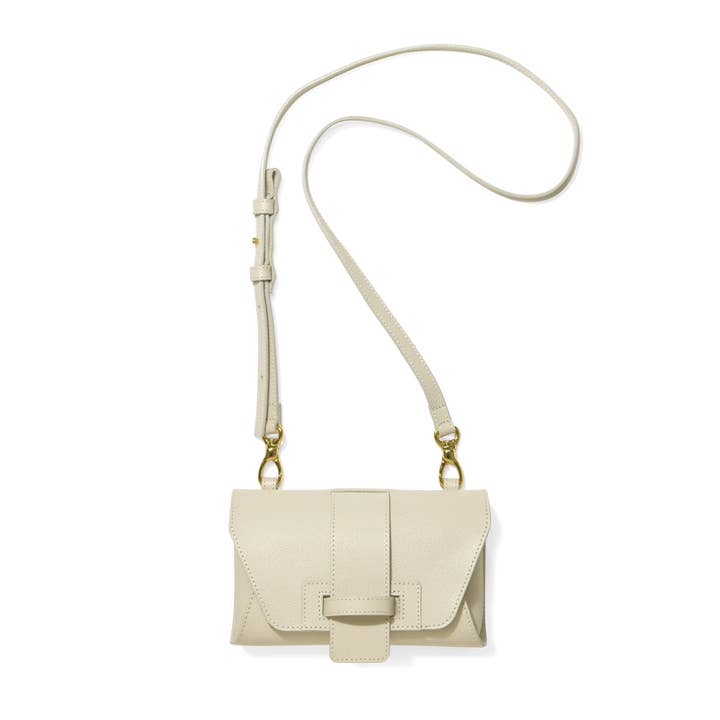 re:credo Noemi 4-Way Shoulder Bag (Beige) for wholesale by Unofuku