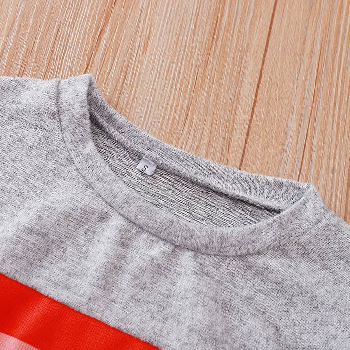 Rosa Clothing - Wholesale Sweatshirt - Women's - Rainbow Pattern Pullover Casual Thin Sweatshirt4