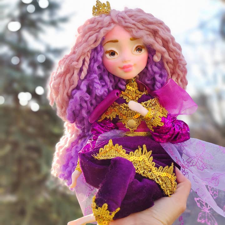 Christmas Puppet Large Soft Doll with Clay Face for wholesale by FairyArtDolls