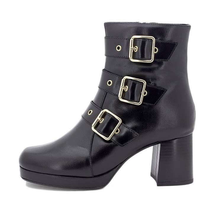 Bota Pele Preta 255507 por atacado de PieSanto