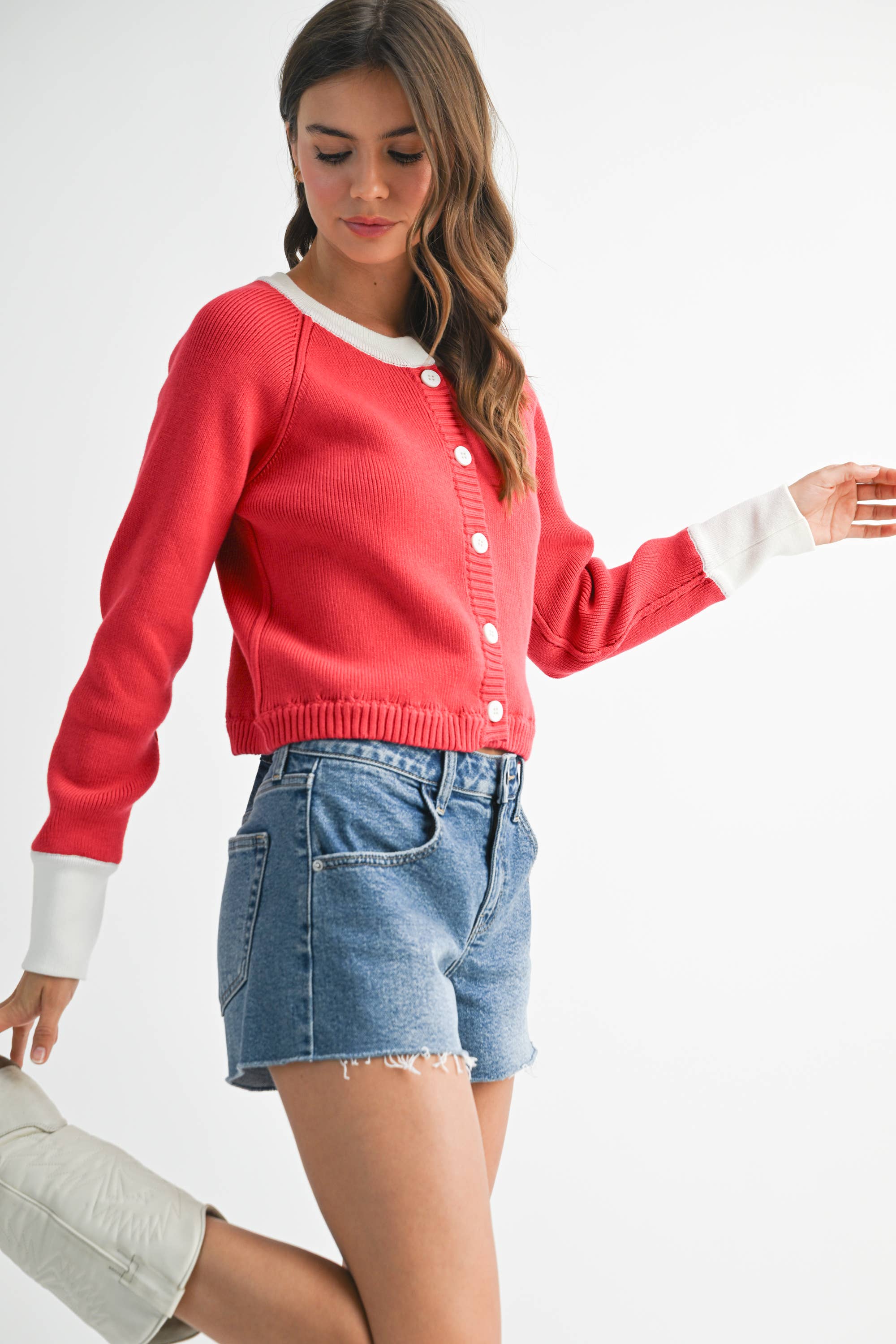 AEMI + CO - Wholesale Cardigan - Women's - 3219EK Meadow Sweater Cardigan 532