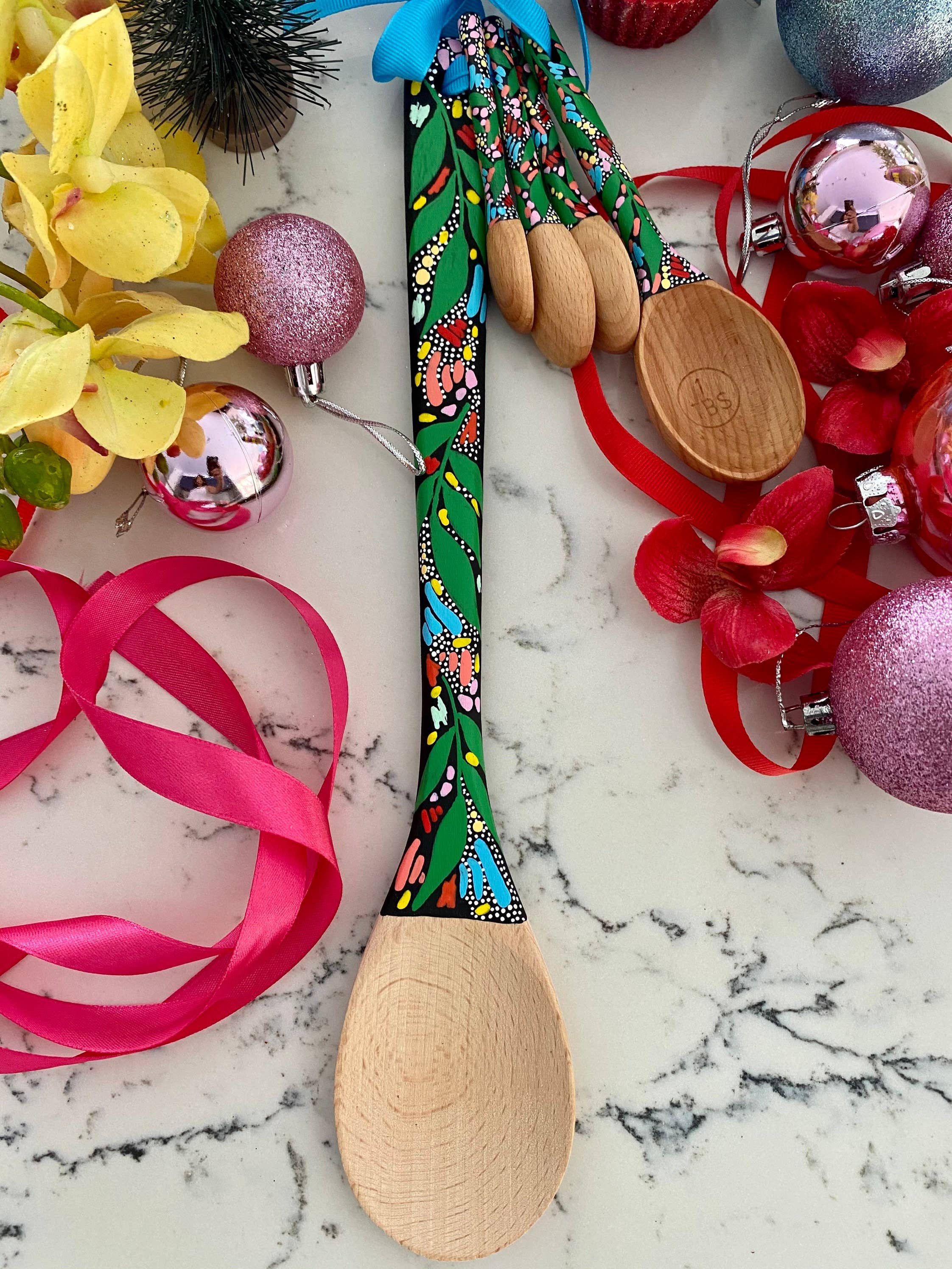 Oh The Places We Go Shop - Wholesale Measuring Spoon - Tropical Wooden Spoon Set - Baking Spoons - Baking Gift1
