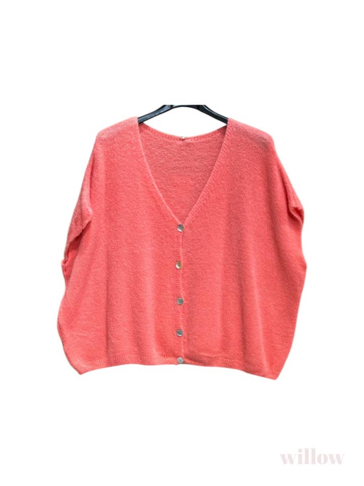 Moonsun - Wholesale Cardigan - Women's - Short-sleeve alpaca v-neck cardigans6