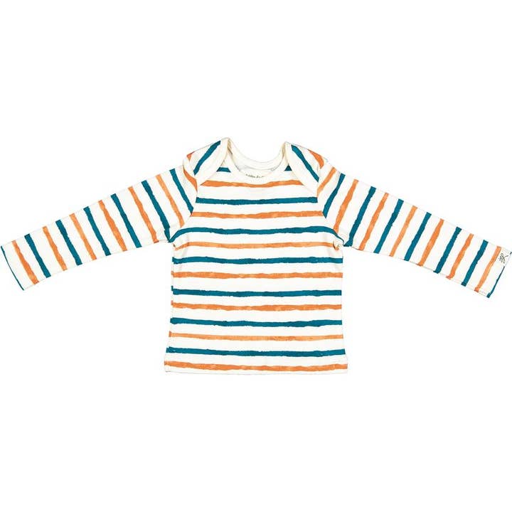 Watercolor Stripe Long Sleeve Tee for wholesale by Little Lentil Clothing
