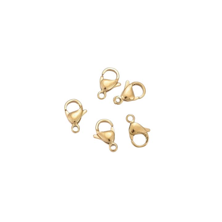 The Charm Bar Company - Wholesale Individual Charm/Pendant - Gold Interchangeable Charm Clasp| Pack of Five