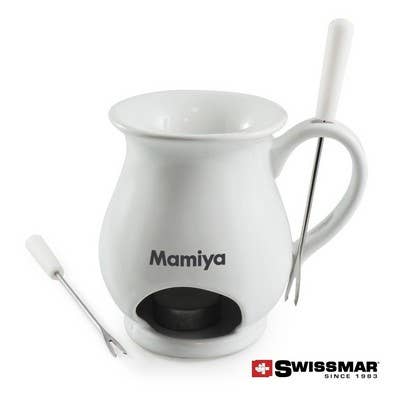 SnowKissed Fondue Set - White for wholesale on Faire0