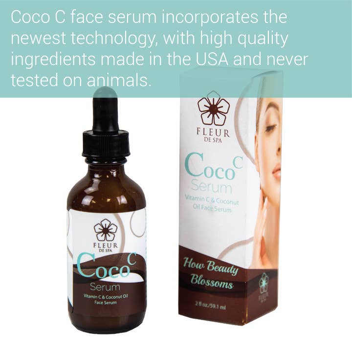 Fleur De Spa - Wholesale Anti-Aging Moisturizer - Coco C | Vitamin C & Coconut oil face serum for Anti-aging