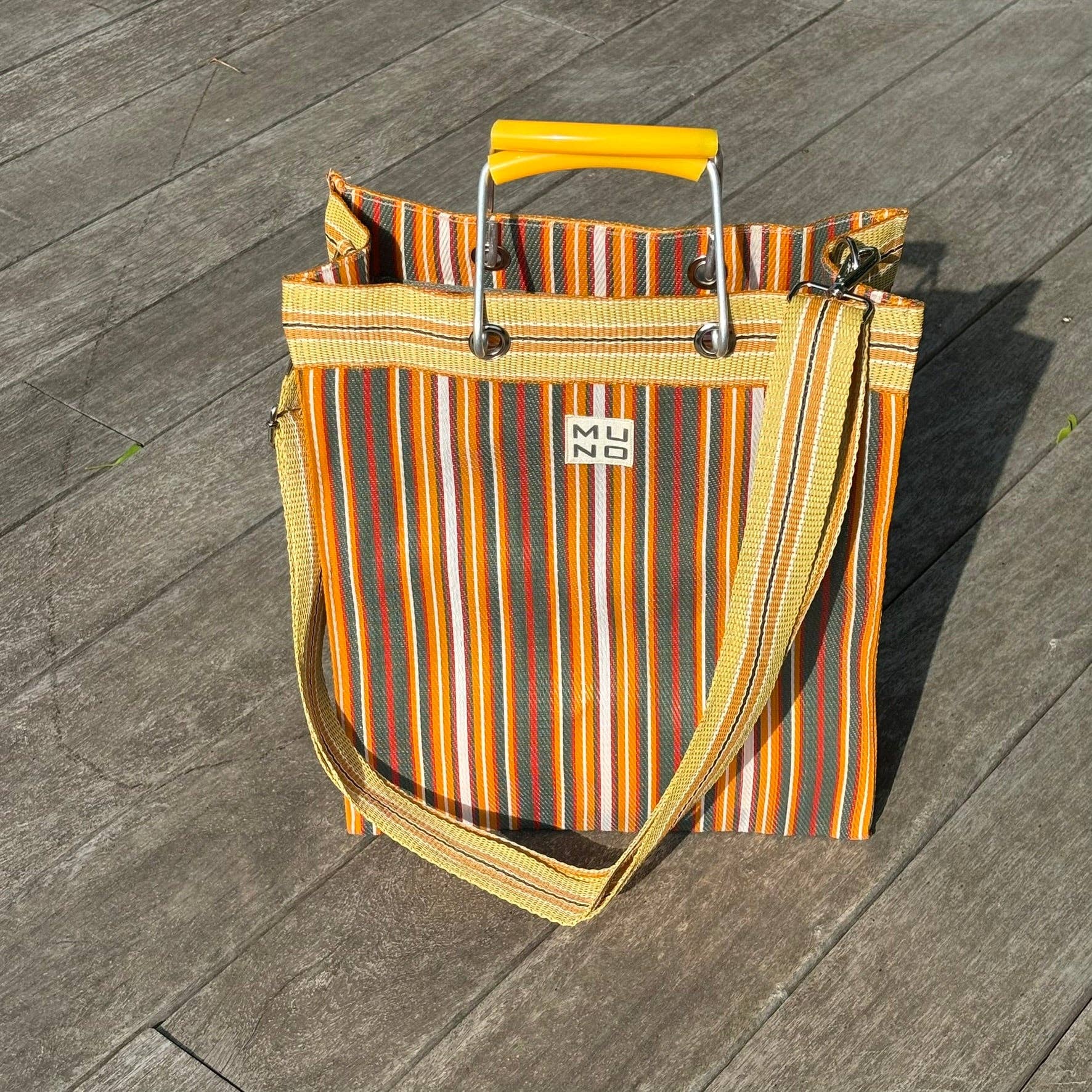 Muno - Wholesale Tote Bag - Women's - Recycled Nylon Tote Bag Sunset Stripe1