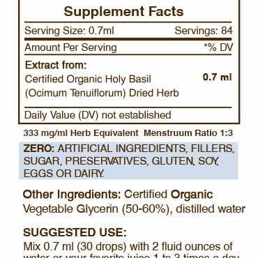 Secrets Of The Tribe - Wholesale Tincture - Holy Basil Tincture1