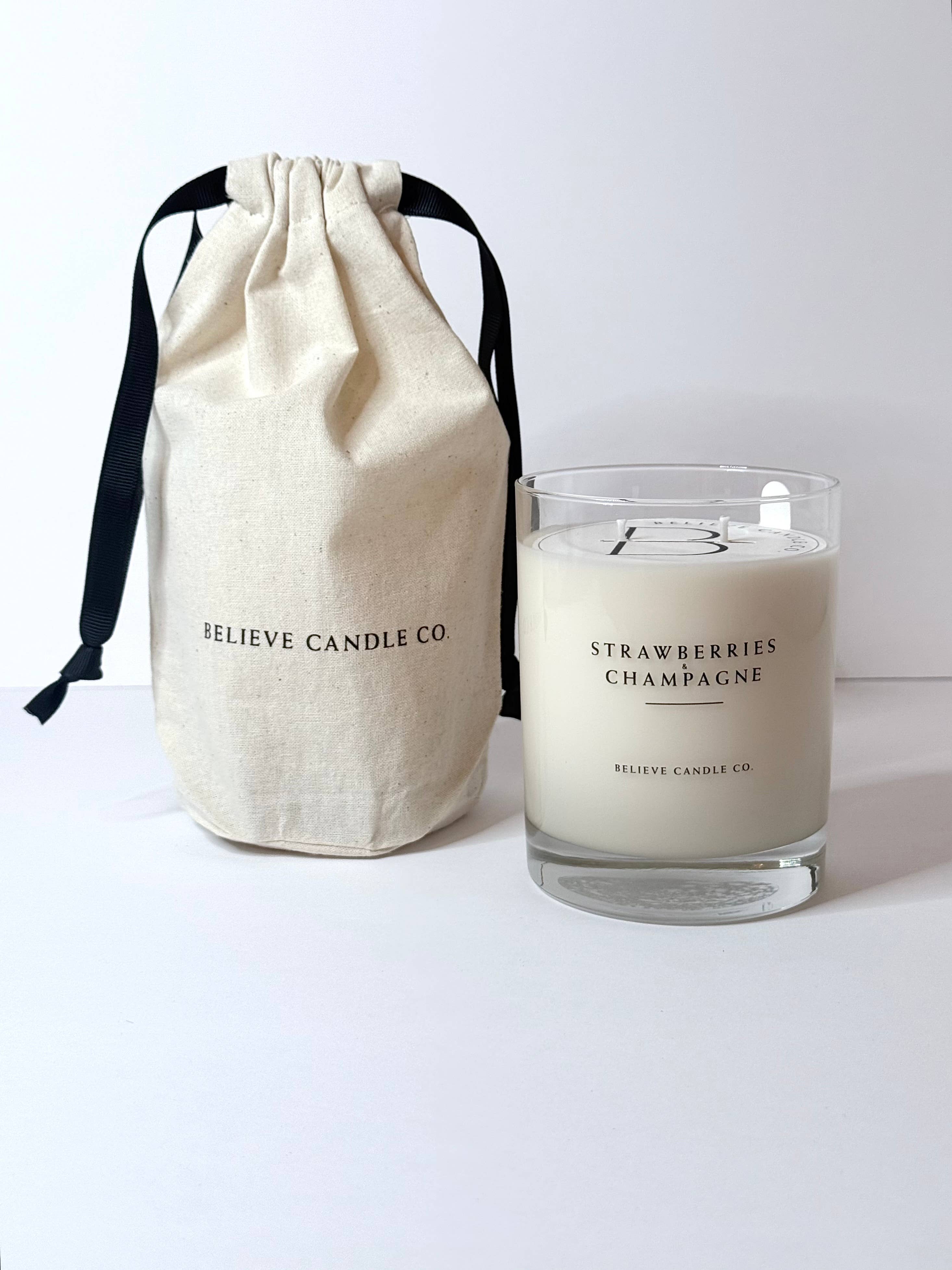 Believe Candle - Vendita all'ingrosso Candela in vasetto - Candela Fragole e Champagne3