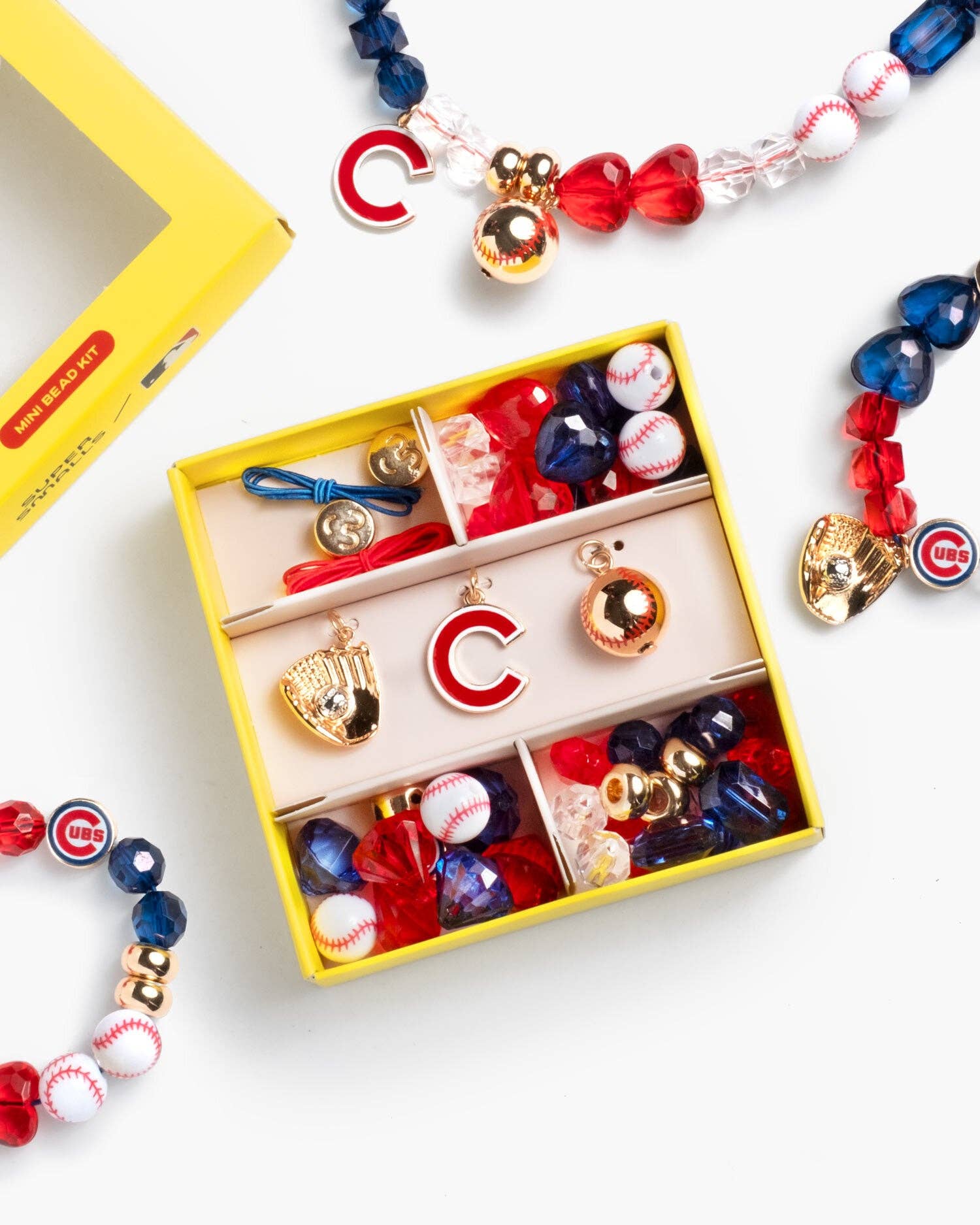 Super Smalls – wholesale Pärlarmband – Barn – Chicago Cubs Mini Pärlset0