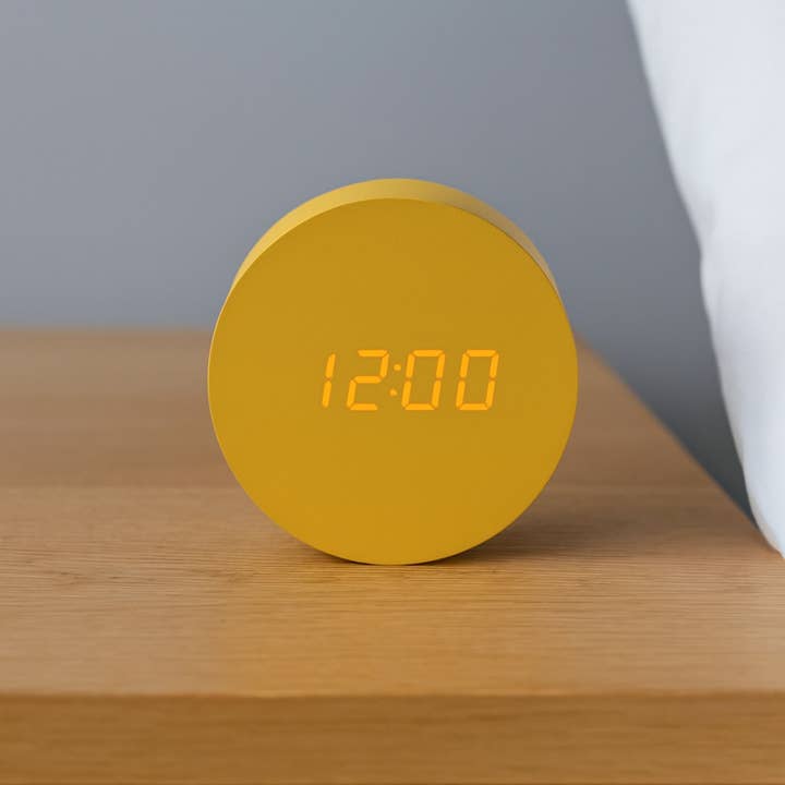 Interval LED Alarm Clock - Yellow for wholesale by WIDDOP and Co. US