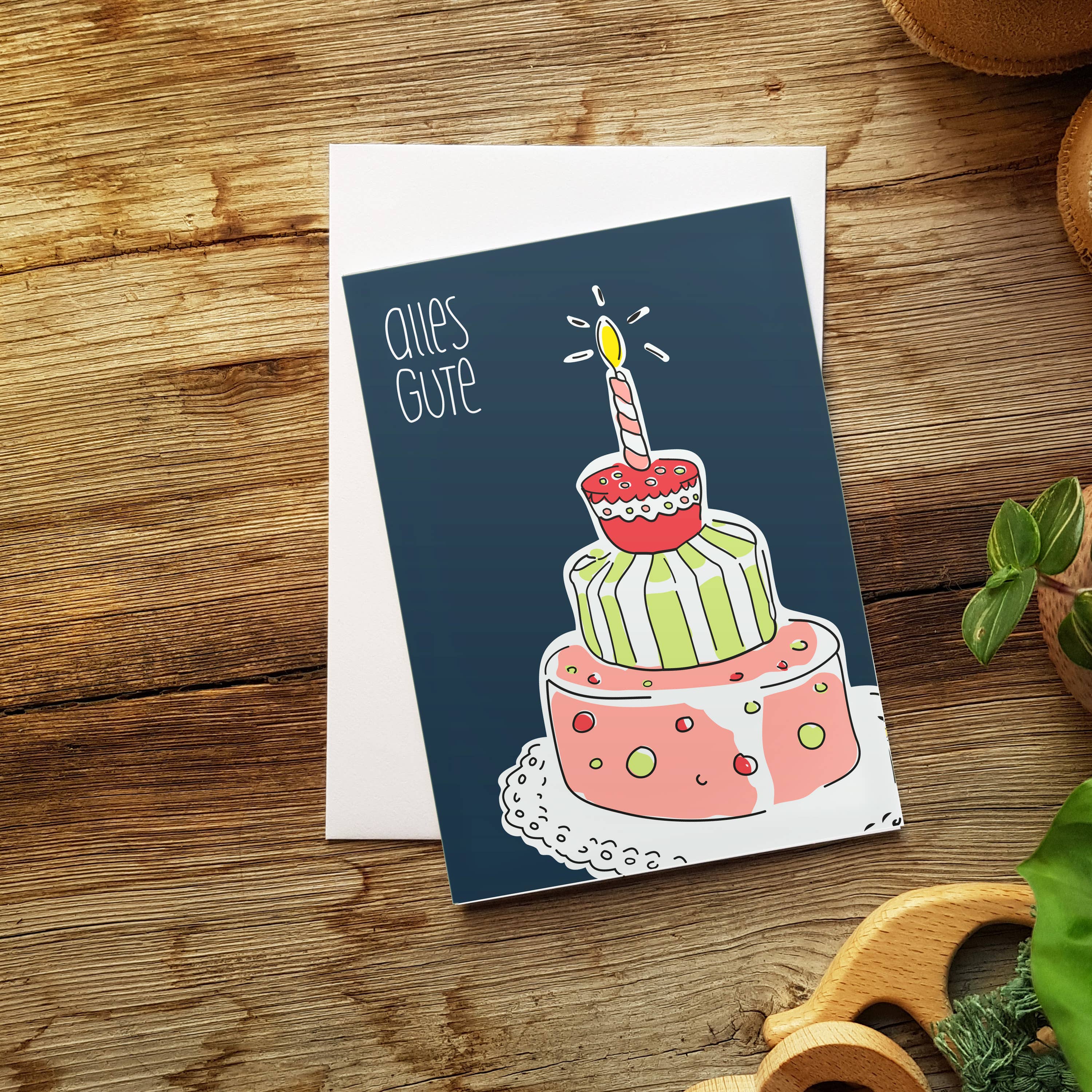 REMOVED BRAND - Wholesale Birthday Card - folding card cake birthday | Happy Card6