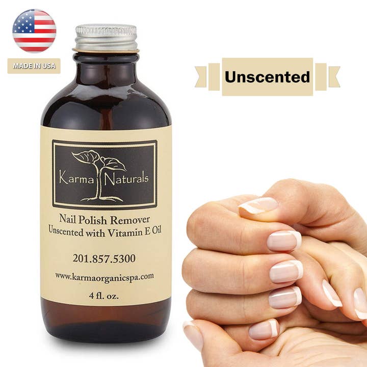 Unscented Nail Polish Remover for wholesale by Karma Organic spa