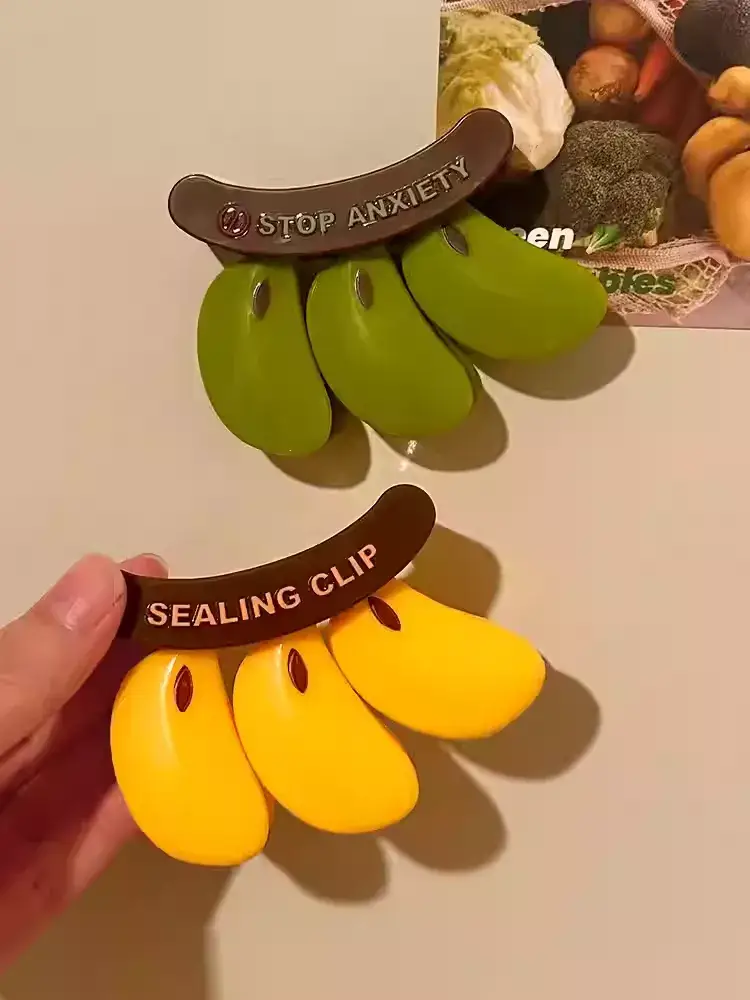 Otterware - Wholesale Kitchen Tool/Gadget - Magnetic Banana Multi-Clips (Set of 3 Sealers)2