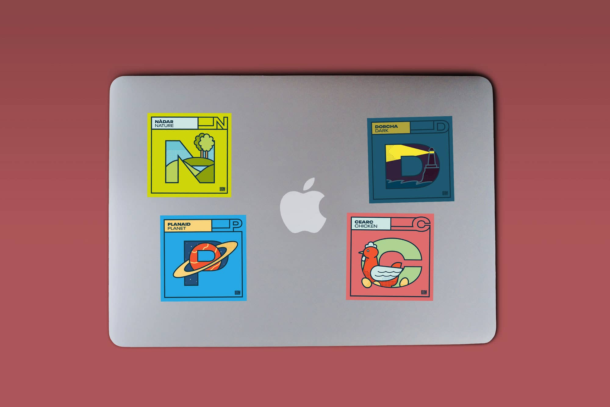 LOOM – wholesale Sticker – LM54 -Gaidhlig Alphabet Stickers3