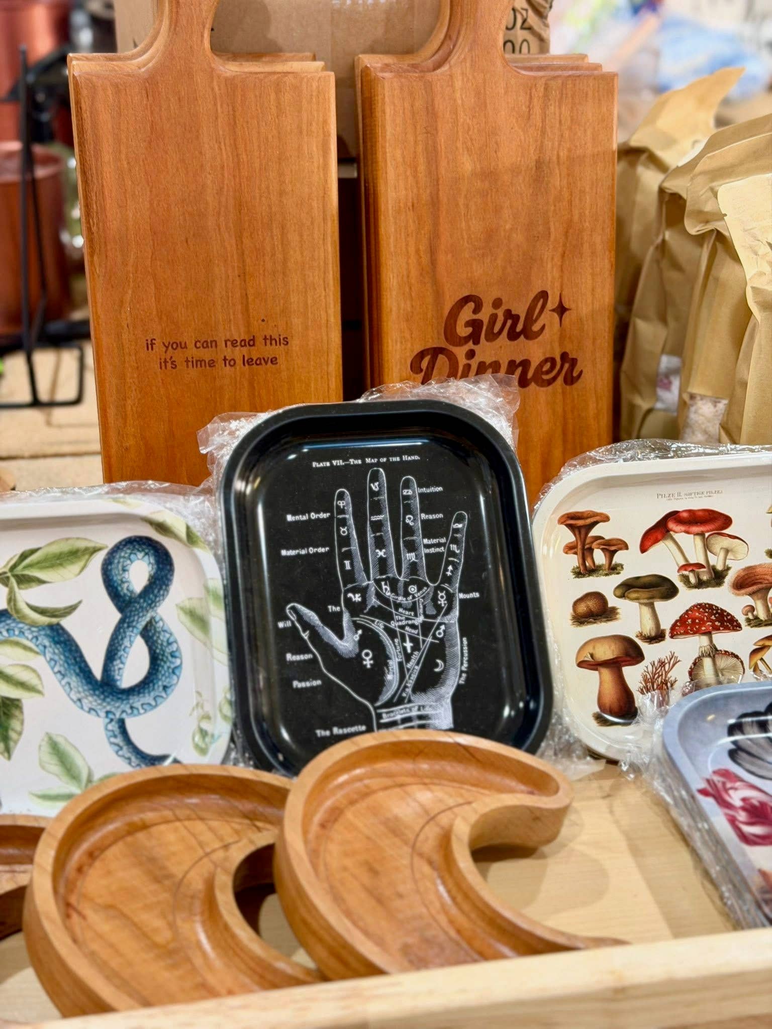 Third Eye Creation Company – wholesale Cheese board – Cheese board – Funny Kitchen Gift – “Girl Dinner”1