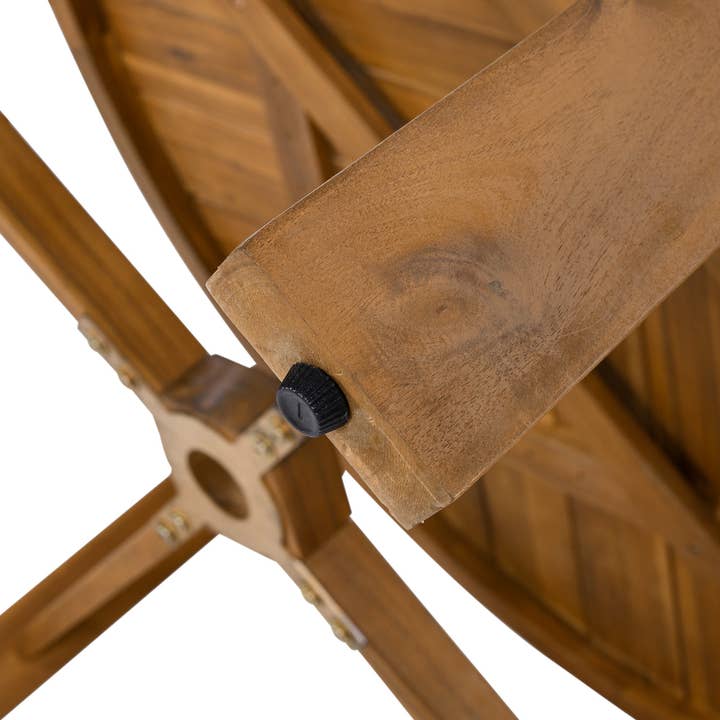 HOMYCASA DESIGN INC - Wholesale Patio Set - 5-Piece Outdoor Patio Dining Set Acacia Wood with Four Armchairs and Table, Beige35