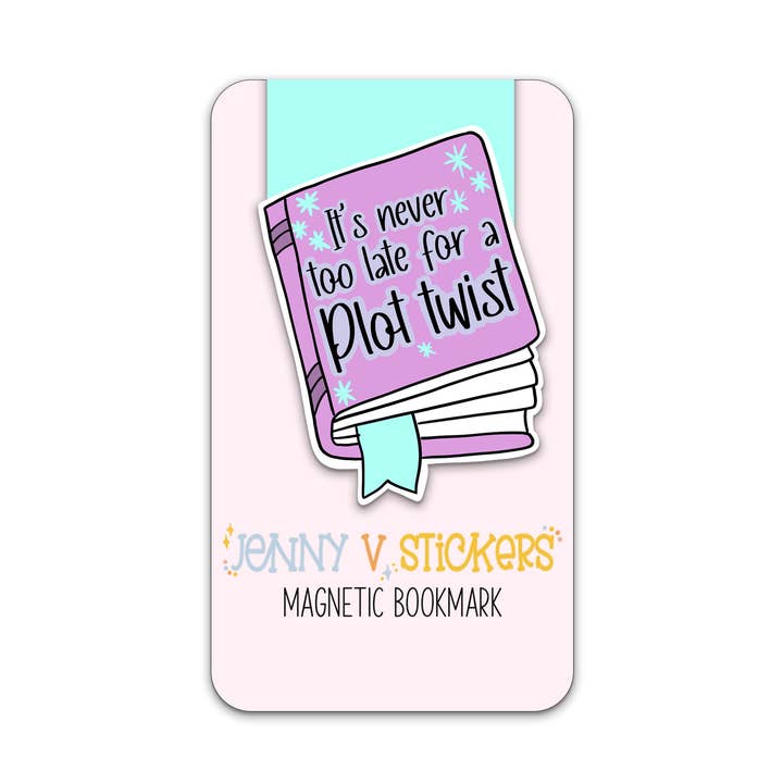 Late For Plot Twist Magnetic Bookmark | Motivational Book for wholesale by Sweet Humors