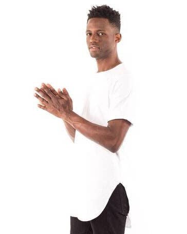 OTL Apparel - Wholesale T-Shirt - Men's - 3011B - CLOSEOUT Men's Extended Curved Hem Tee2