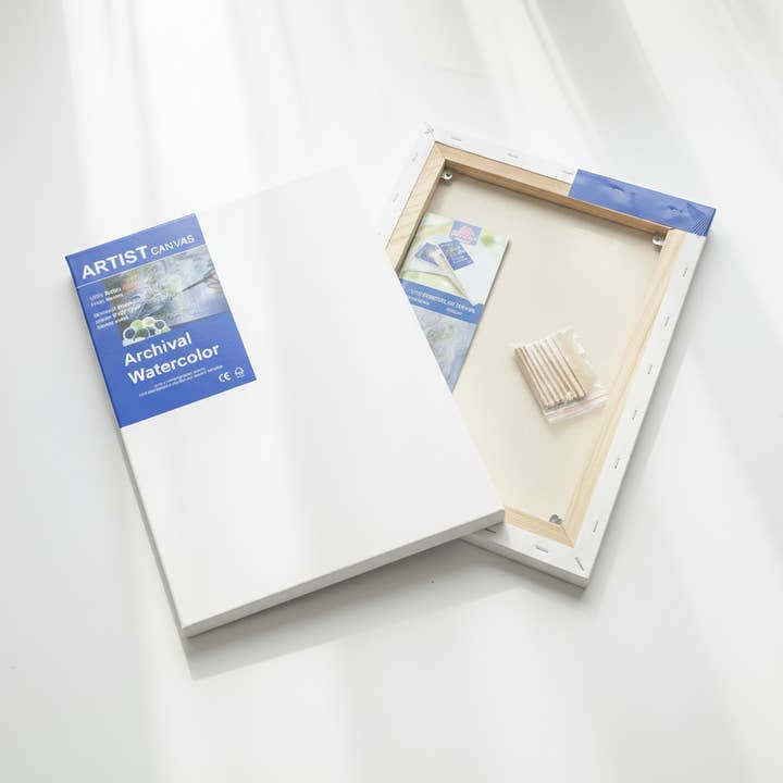 100% Cotton Watercolour Stretched Canvas for wholesale by Nobel Arts