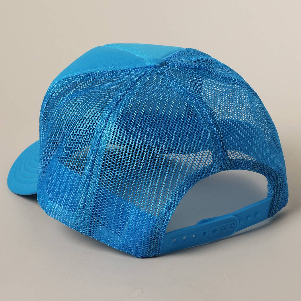 Fashion City - Vente Casquette de camionneur – femme - Je ne parle qu'aux garçons avec des bateaux Casquette à filet arrière avec texte11