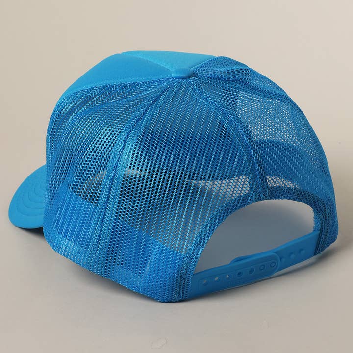 Fashion City - Vente Casquette de camionneur – femme - Je ne parle qu'aux garçons avec des bateaux Casquette à filet arrière avec texte11