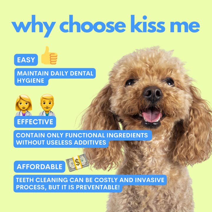 JAMPY - Wholesale Pet Toothpaste - Dog - Kiss Me - Natural Dental Spray to Fight Halitosis for Dogs